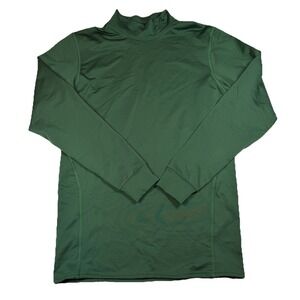 Nike Dri-Fit Mock Neck Compression Shirt Men's Large Green RN#56323 GUC